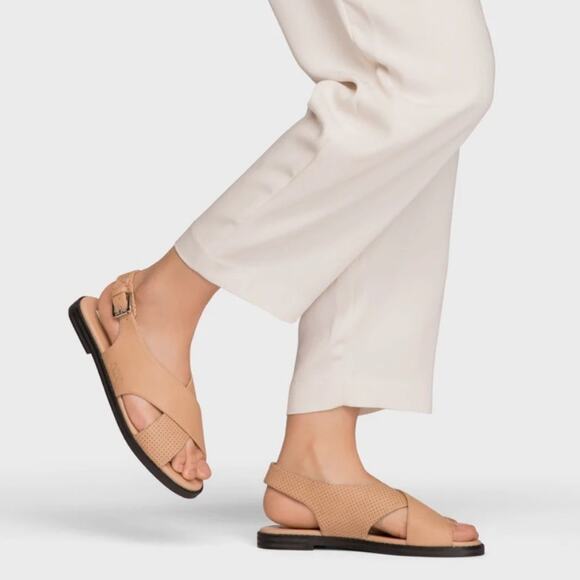 Matt & Nat Shoes - New W/O Box Matt & Nat Vegan Criss Cross Neutral Comfort Sandals Size 40 US 9